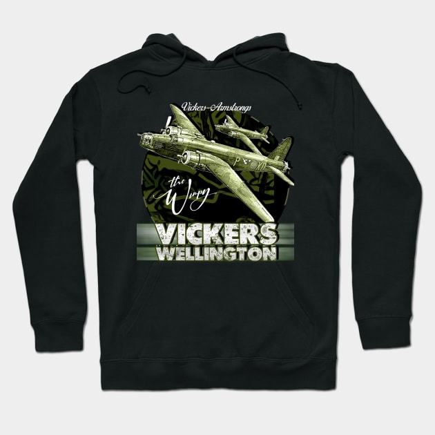 Vickers Wellington  WW2 British Bomber Aircraft Hoodie by aeroloversclothing